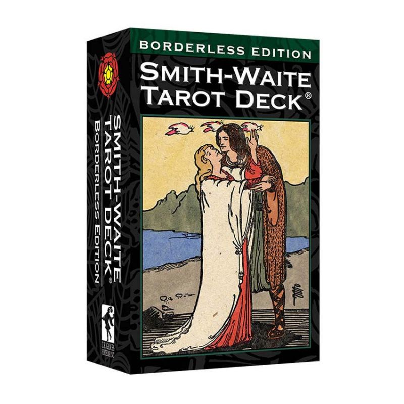 Borderless Edition Smith Waite Tarot Deck 12x7cm include Guide paper