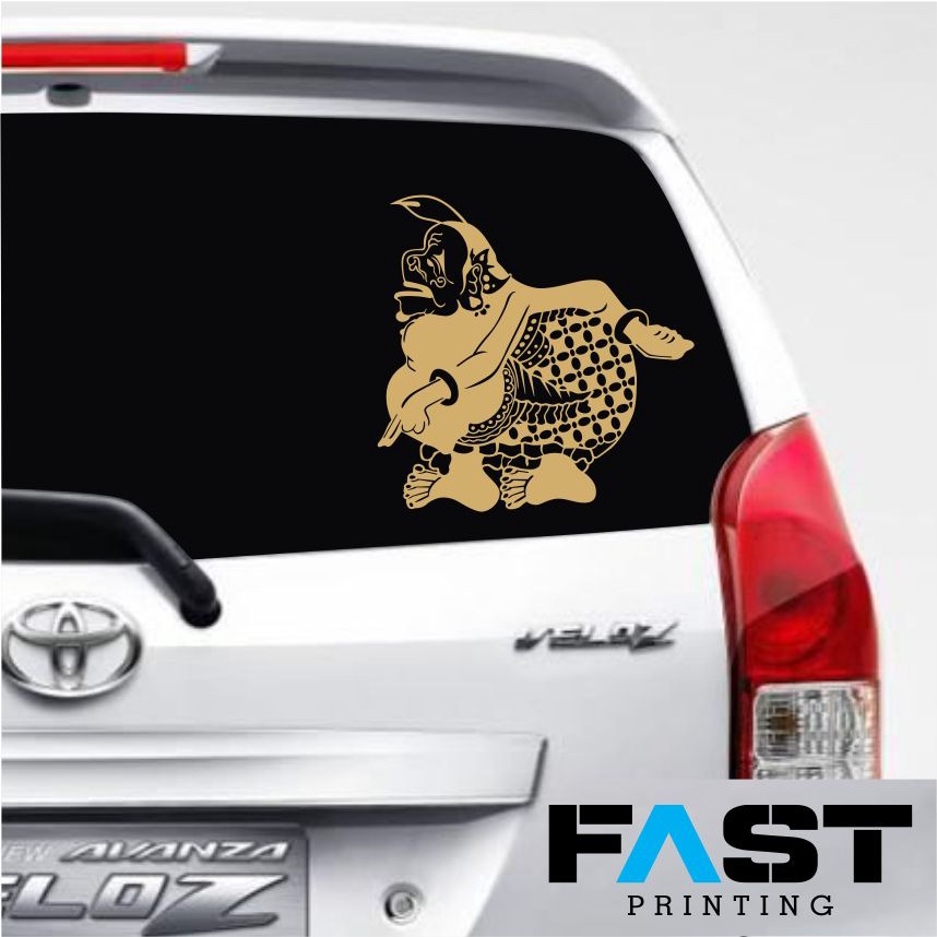 CUTTING STIKER LOGO WAYANG SEMAR l STIKER MOTOR MOBIL LAPTOP