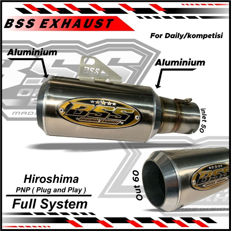 knalpot ORIGINAL_BSS type terbaru free laser nama inlet 51