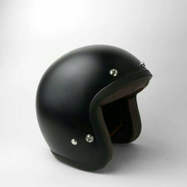 Helm Retro Boulter Black Matte Rubber