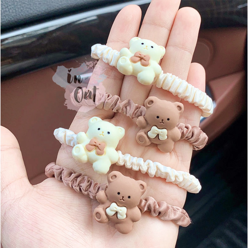 Ikat Rambut Sanrio Hellokitty Bear Rabbit Pig Melody Purin Cinamoroll Pochacco Kuromi Wanita Anak anak / Woman Hair band / Ikat rambut wanita Scrunchie Sanrio ACC46