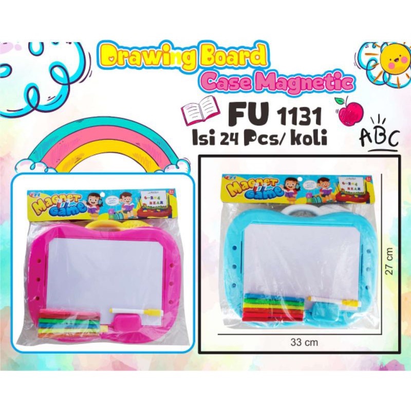 FU 1131 - MAINAN EDUKATIF EDUKASI FU1131 PAPAN TULIS SPIDOL PENGHAPUS ABDJAD ANGKA DRAWING BOARD CASE MAGHNETIC