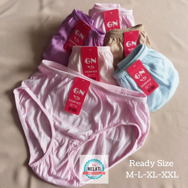 Celana Dalam CD Wanita Cewek  Golden Nick Mini Warna Muda