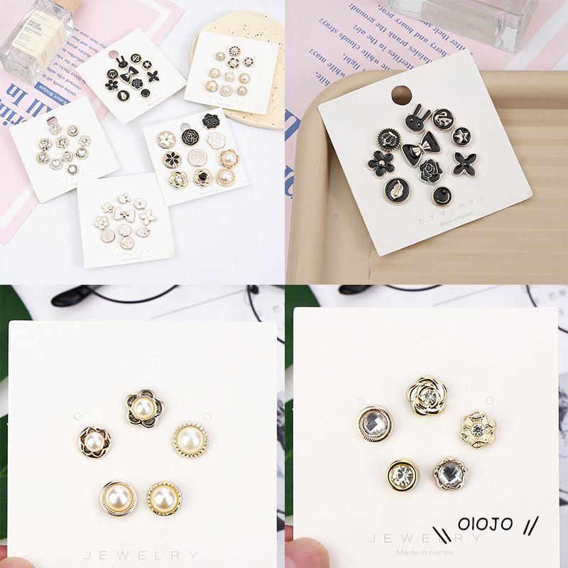 【COD】5 / 10PCS Bros Pin Tanpa Kancing Invisible Dapat Dilepas Untuk Aksesoris Pakaian / Sweater Wanita