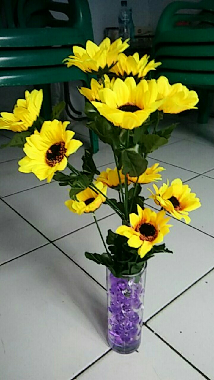 Guninco Bunga Matahari Artificial Imitasi Hiasan Meja Ruang Tamu Dekorasi Ruangan