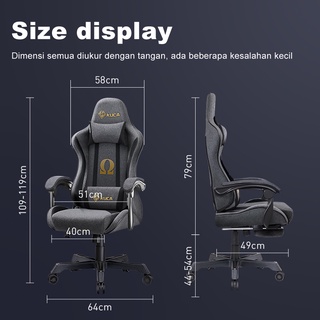 Jual Kuca Kursi Gaming Katun Dan Linen Bernapas Kursi Kantor Kursi