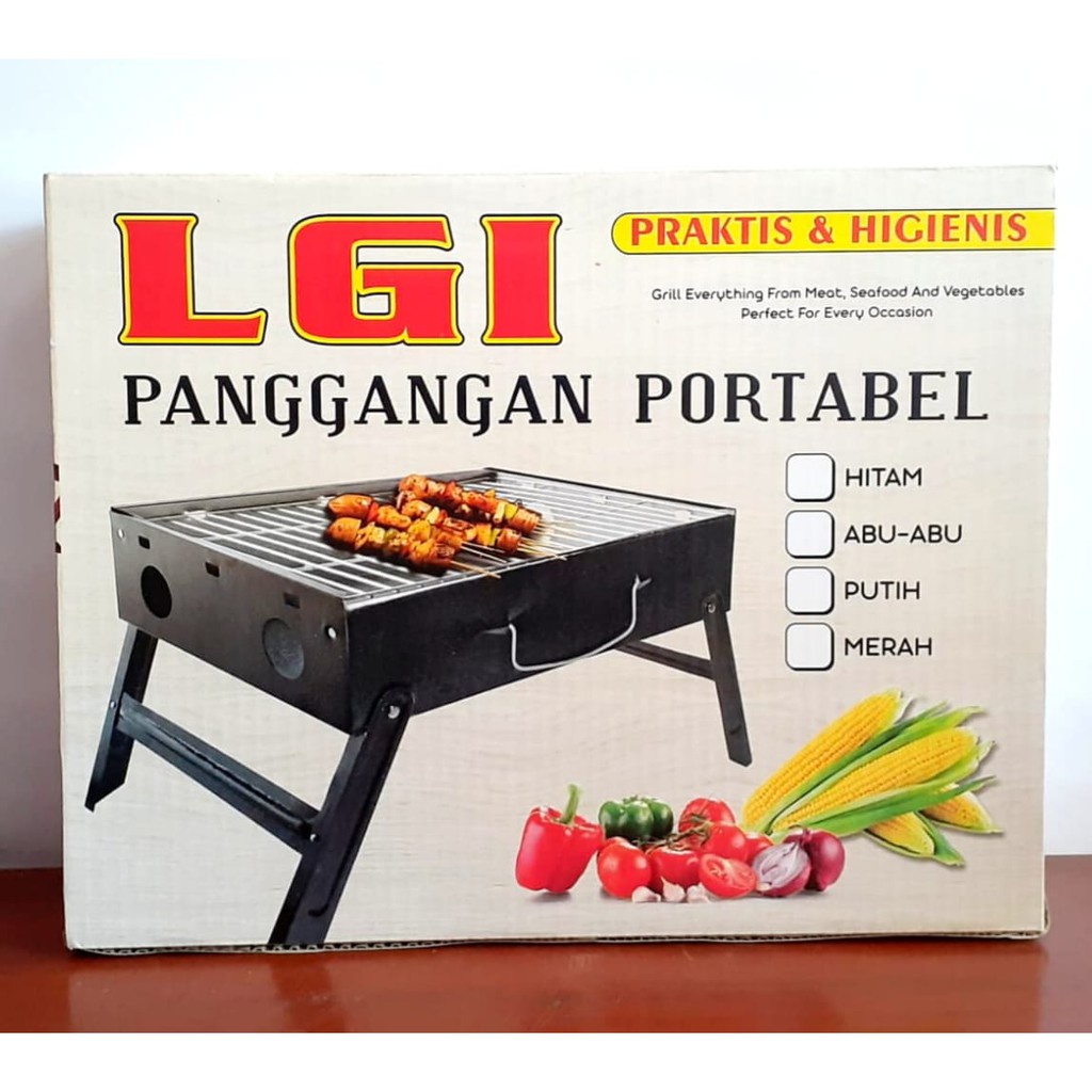 ALAT PANGGANGAN LGI PEMANGGANG PORTABLE LIPAT GRILL MEJA BAKAR SATE