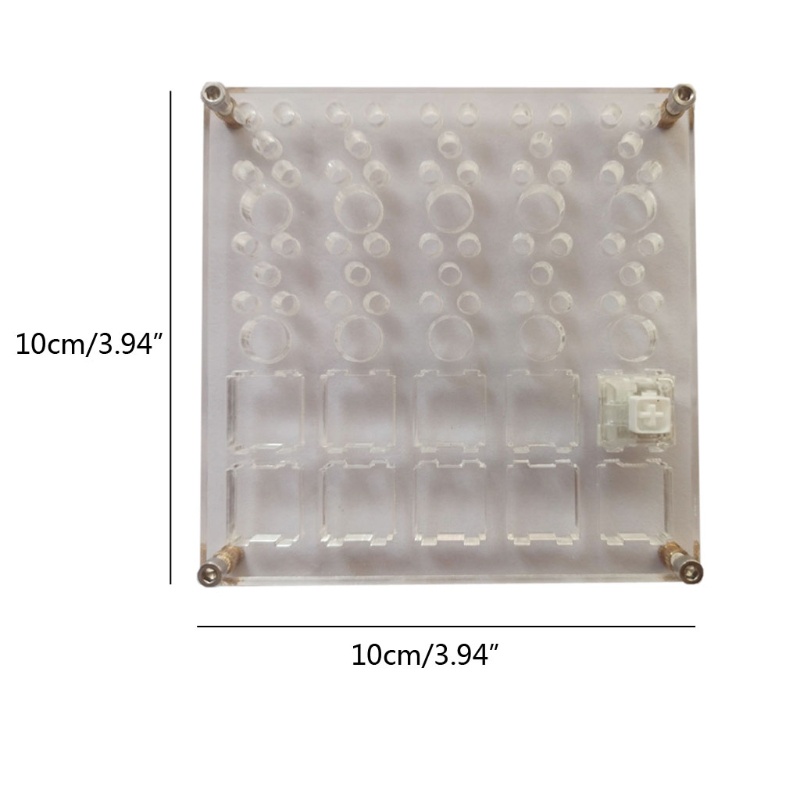 Btsg Double Layer Switch Lubricate Board 2-in-1 Keyboard Mekanik Switch Tester Base DIY Alat Lube Modding Station Pla