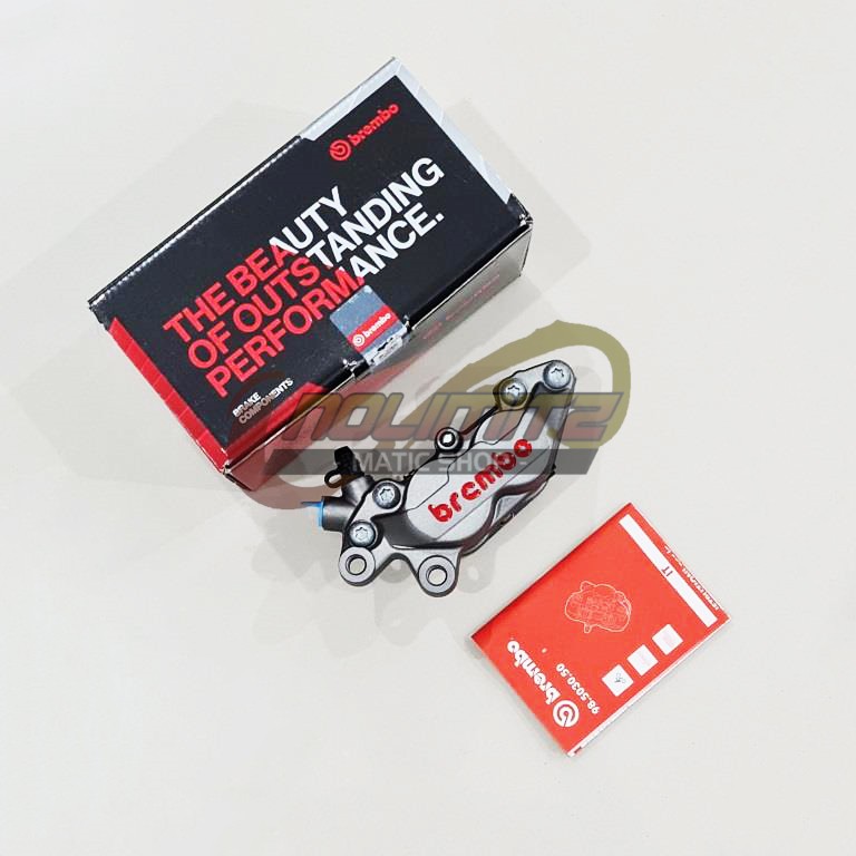 Kaliper Caliper ORI Brembo 4 Piston 1 Pin Grey Kiri PCX ADV Vespa Vario Beat Scoopy