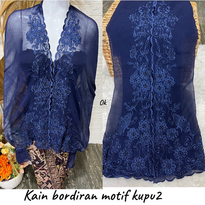 kain bordir motif kupu