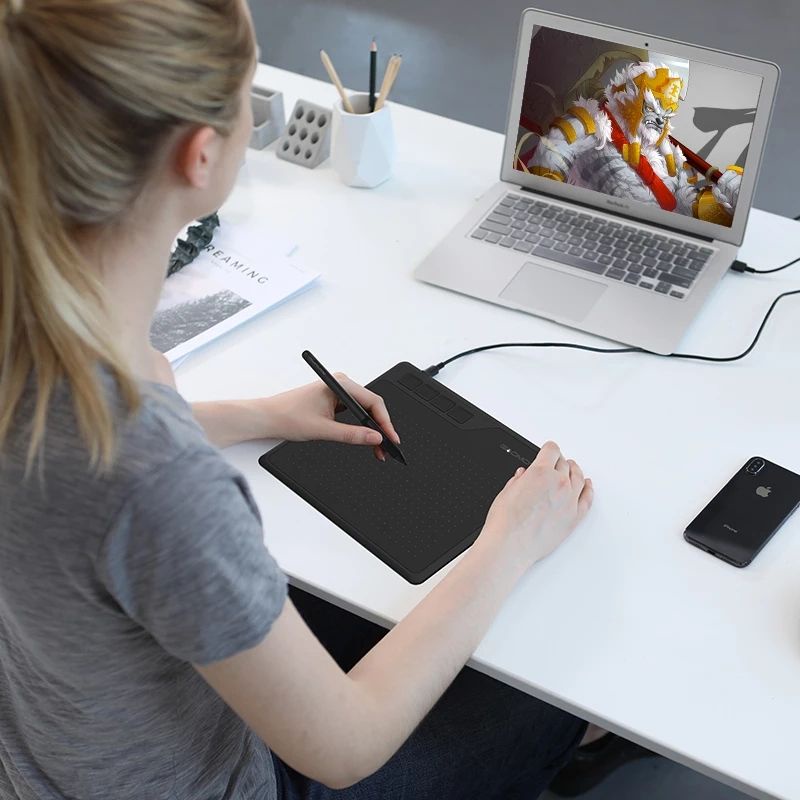 GAOMON S620 Anime Tablet Digital 6.5x4 inch,Tablet Grafis Untuk Menggambar Dan Bermain