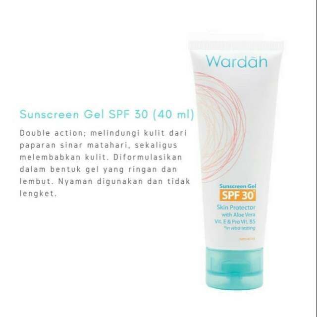 Wardah Uv Shield  Suncreen Gel SPF 35PA +++ NEW!!~ Original 100 %