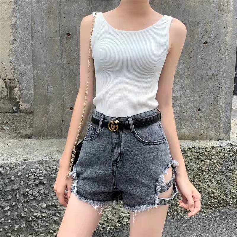 【Cewek_id】hot pants wanita celana jeans pendek hight waist jeans seksi kekinian 2023 fashion korean style wanita