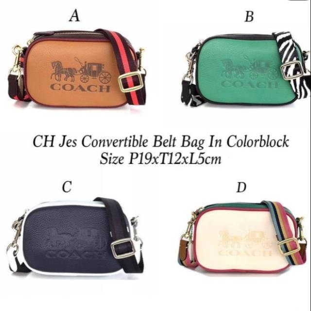 Coach Jes Convertible Belt Bag In colorblock