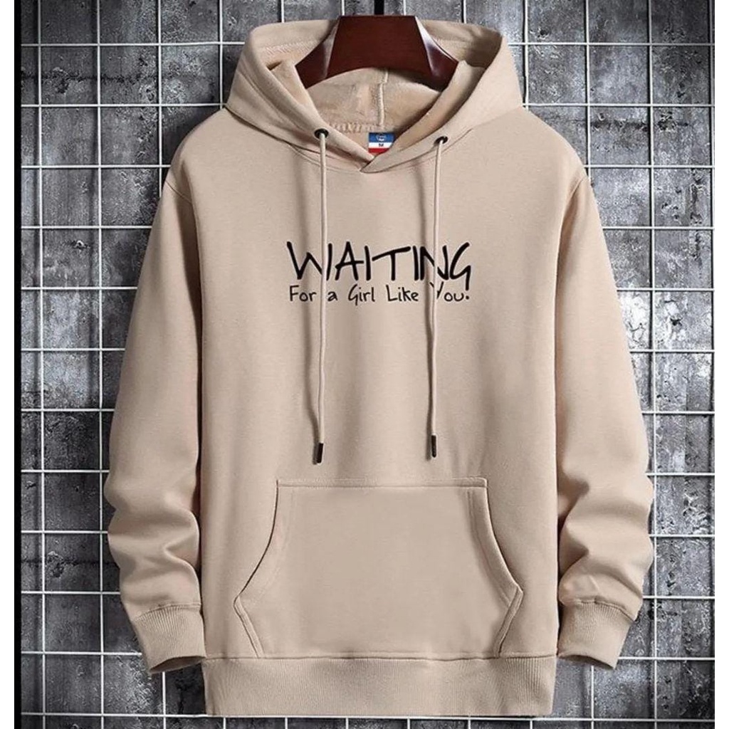 HOODIE JUMPER PRIA WAITING FOR - ATASAN TEBAL TERLARIS