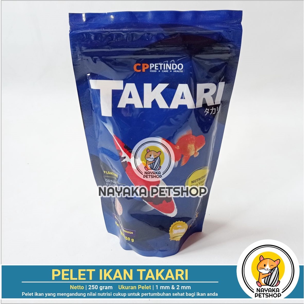 Makanan Ikan Takari 250 gr Pelet Pakan Ikan Hias Fish Food