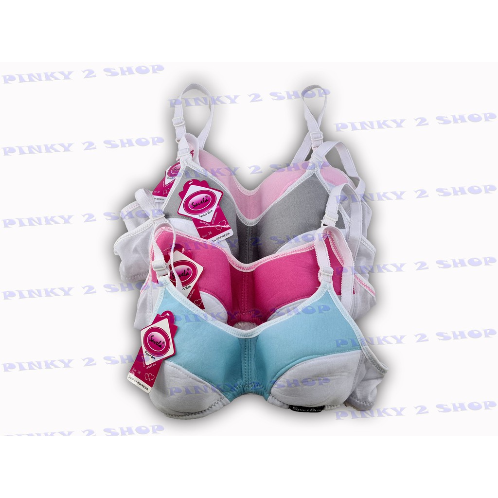 SPORTBRA REMAJA TANPA BUSA KOMBINASI WARNA SIZE 34-38