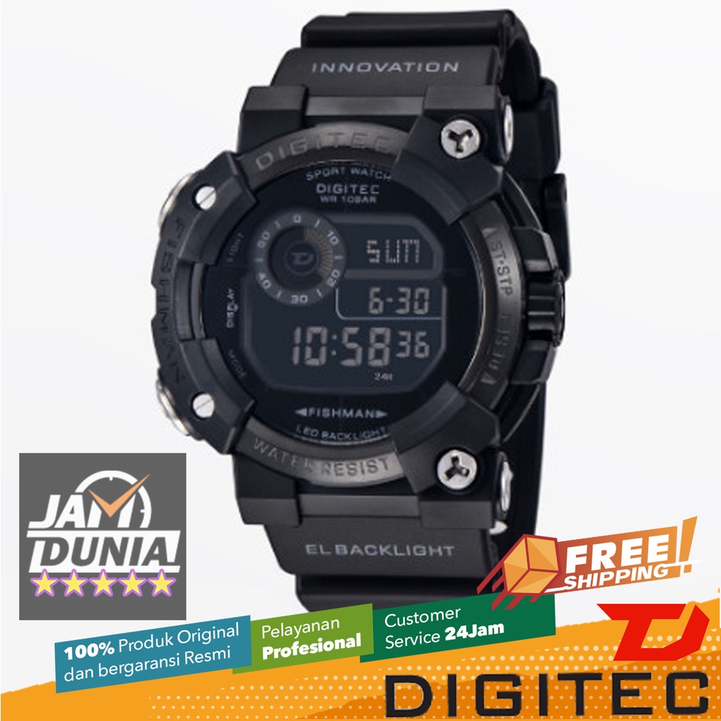 JAM TANGAN DIGITEC ORIGINAL - RS DIGITEC DG-5150T BK DG5150 JAM DIGITEC 5150 JAM TANGAN PRIA LA
