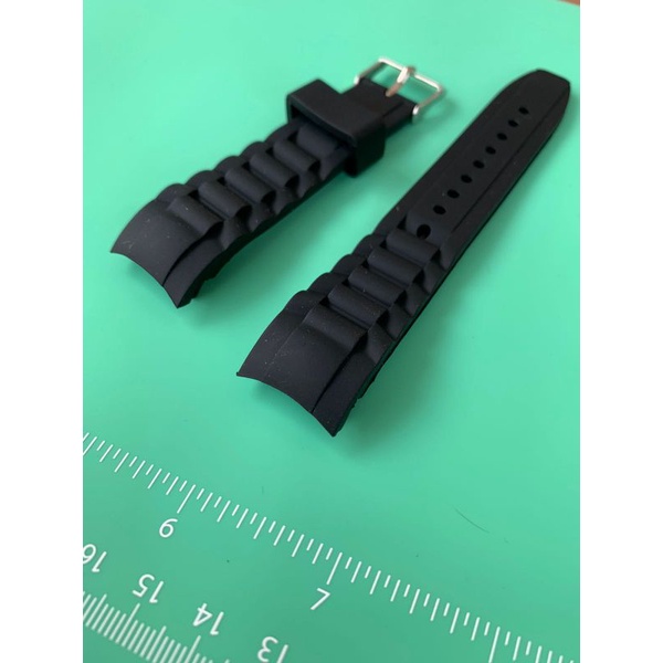 Strap tali jam tangan karet Model Curve 20MM