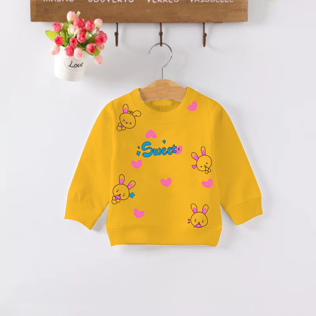 ZAHRA SWEATER ANAK COMBO MOTIF SWEET, CAT &amp; STAR