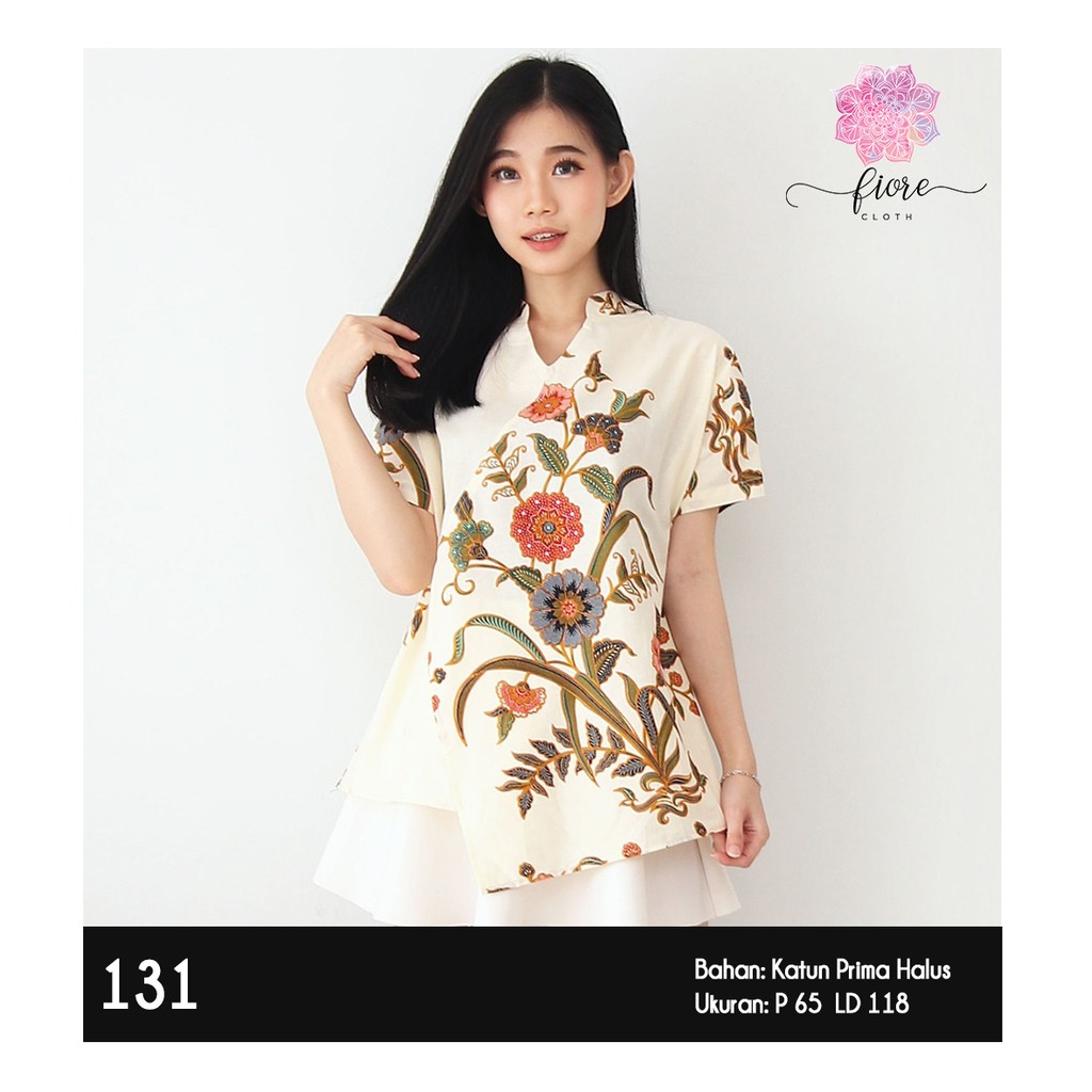 FIORECLOTH 131 Baju  Batik Wanita  Modern Atasan Batik 