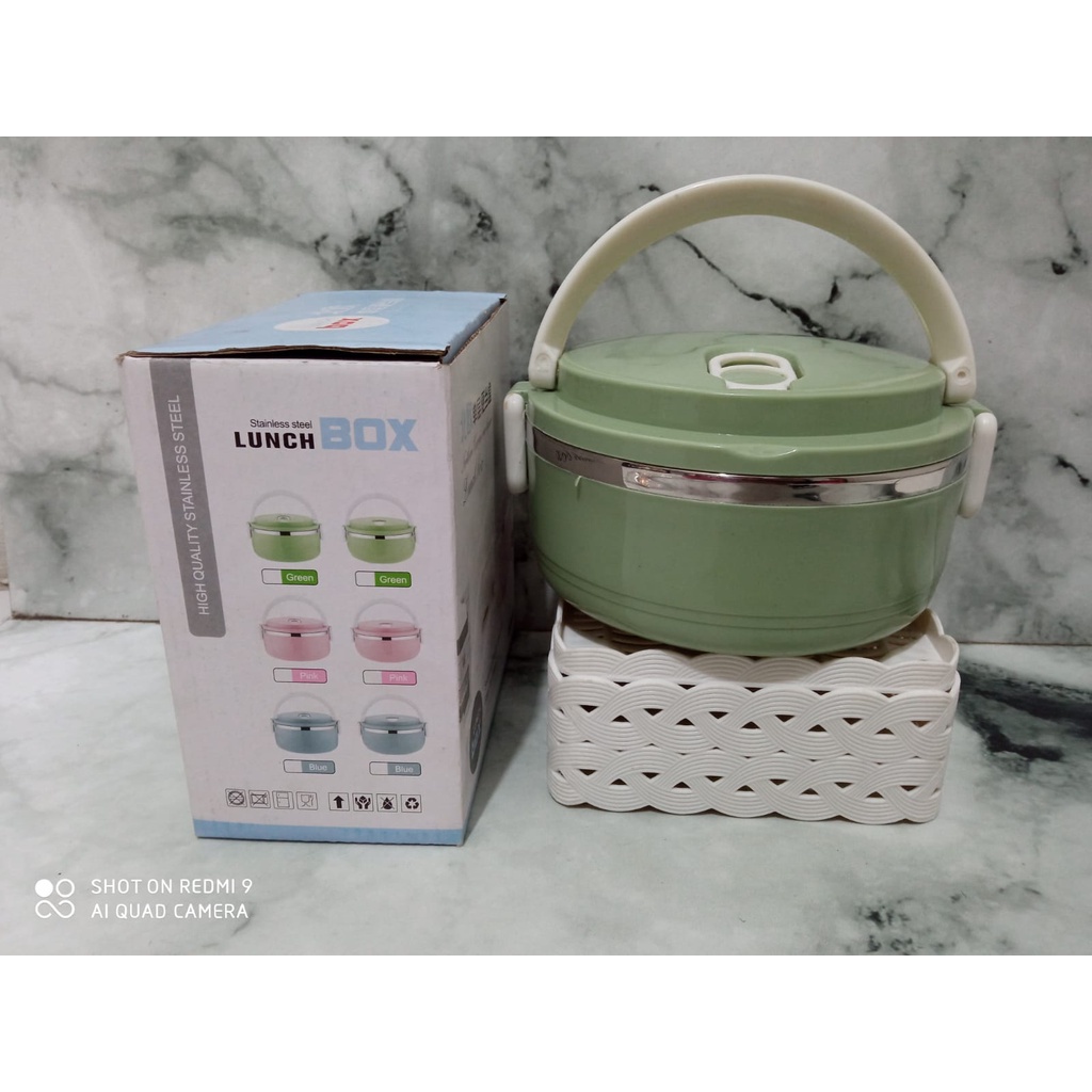 Rantang lunch box 1 2 3 4 susun polos lucu elegan tempat bekel makanan