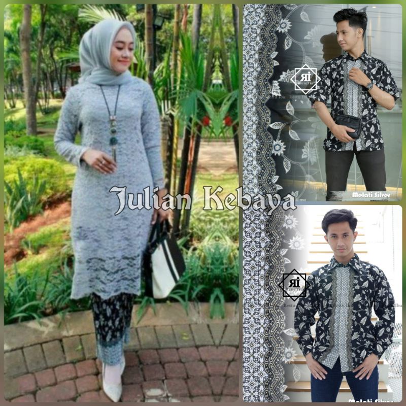 COUPLE KEBAYA BRUKAT / BATIK MODERN / BAJU BATIK COUPLE / KEBAYA COUPLE / SET KEBAYA MODERN