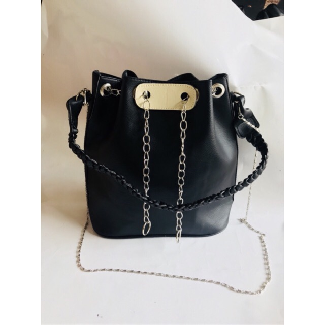 Tas Selempang Hitam - Tas Rantau Murah Lucu - Tas Wanita Kantoran - Tas Kerja Wanita - Hand Bag Lucu