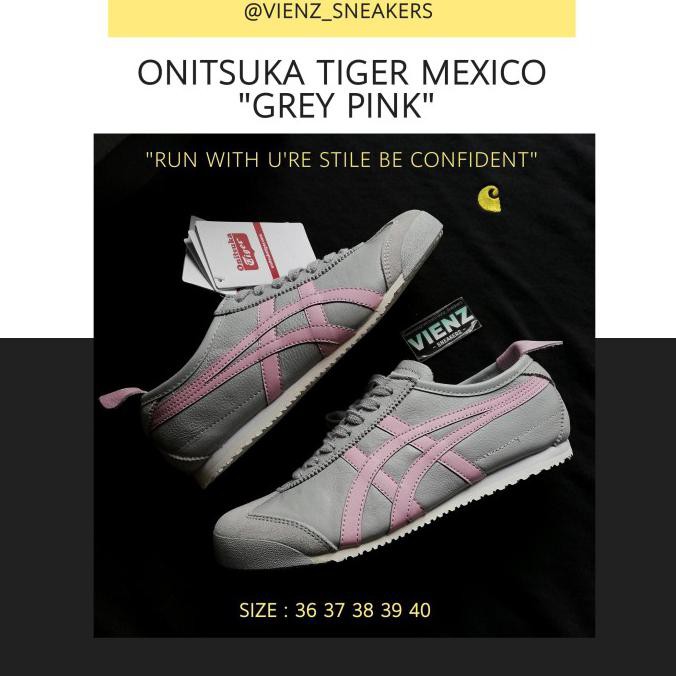 Sepatu Onitsuka Tiger Wanita Grey Pink Original - 37 Kikostore5