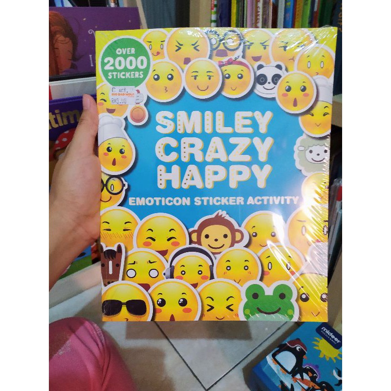 

smiley crazy happy sticker book