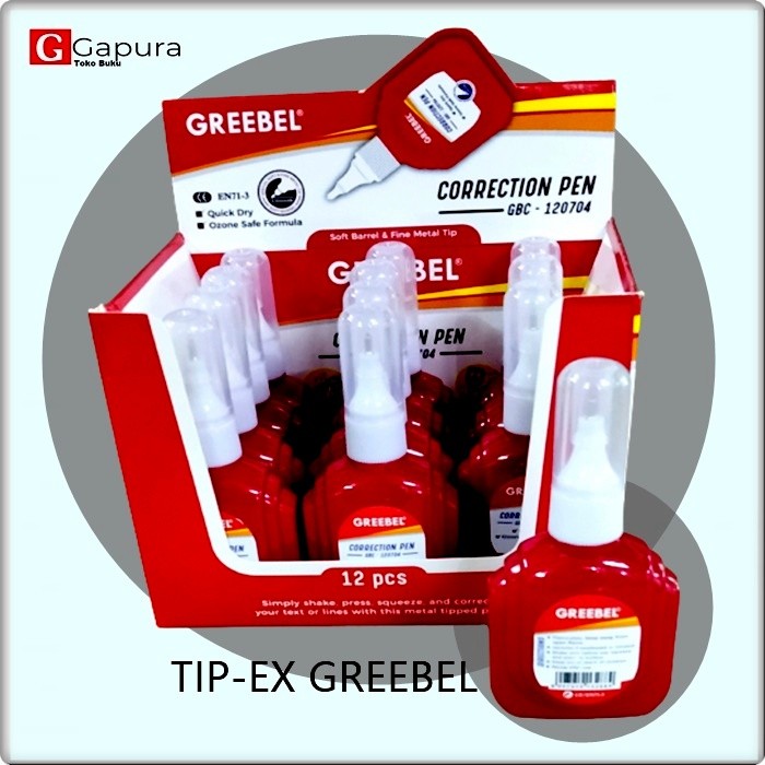 

CORRECTION PEN GREEBEL Tip-Ex 120704