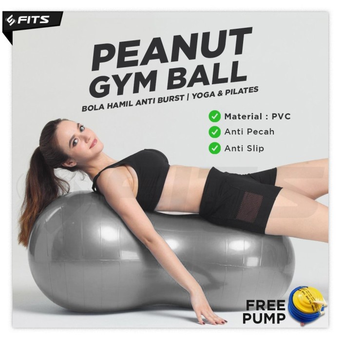 SFIDN FITS Peanut Gym Ball Bola Hamil Anti Burst Yoga &amp; Pilates