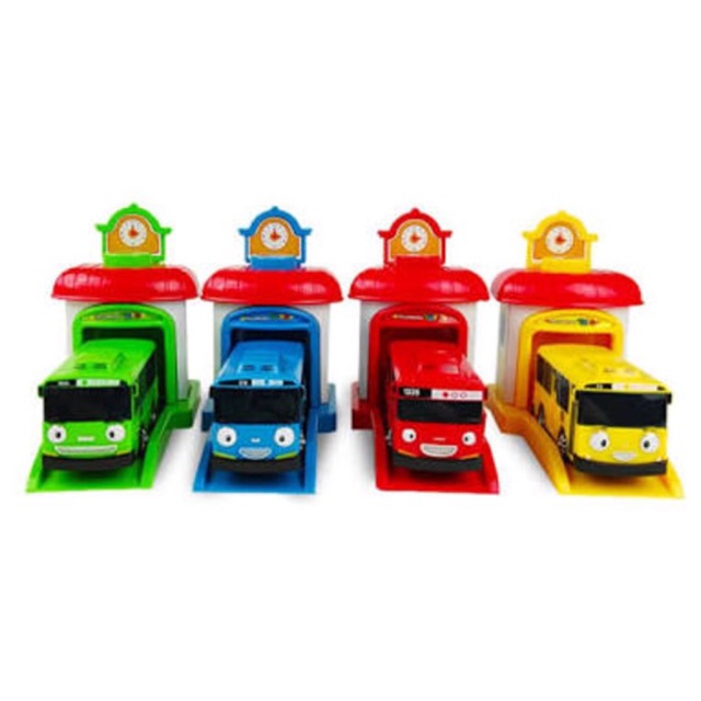 TAYO THE LITTLE BUS GARAGE LAUNCHER PUSH N GO GARASI ROGI LANI GANI MAINAN ANAK KOREA