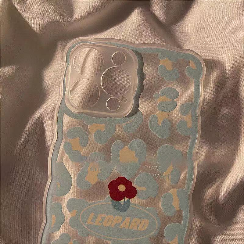 Soft Case TPU Transparan Motif Bunga Untuk Iphone 13 Pro Max / 12 / 11 / XS / XR / X / 8 / 7 / 6 Plus Mini SE 2020