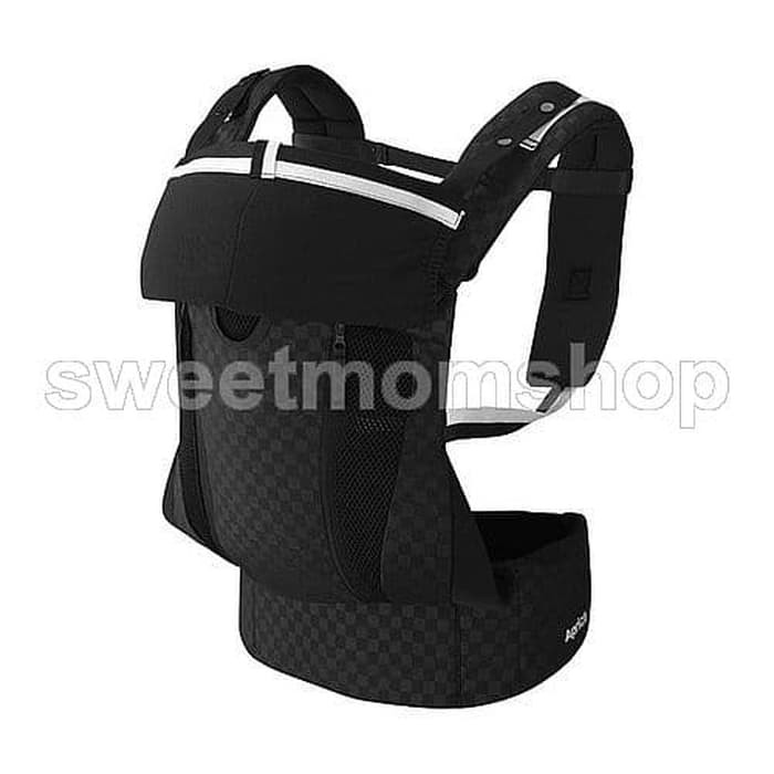 Sweetmomshop Aprica colanhug luxe Noble black carrier