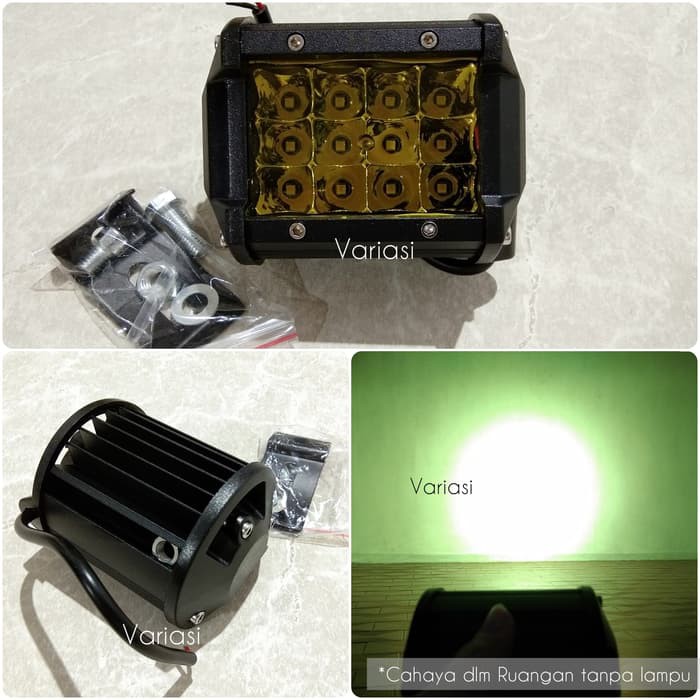 Lampu tembak sorot CWL 12 led kuning waterproof