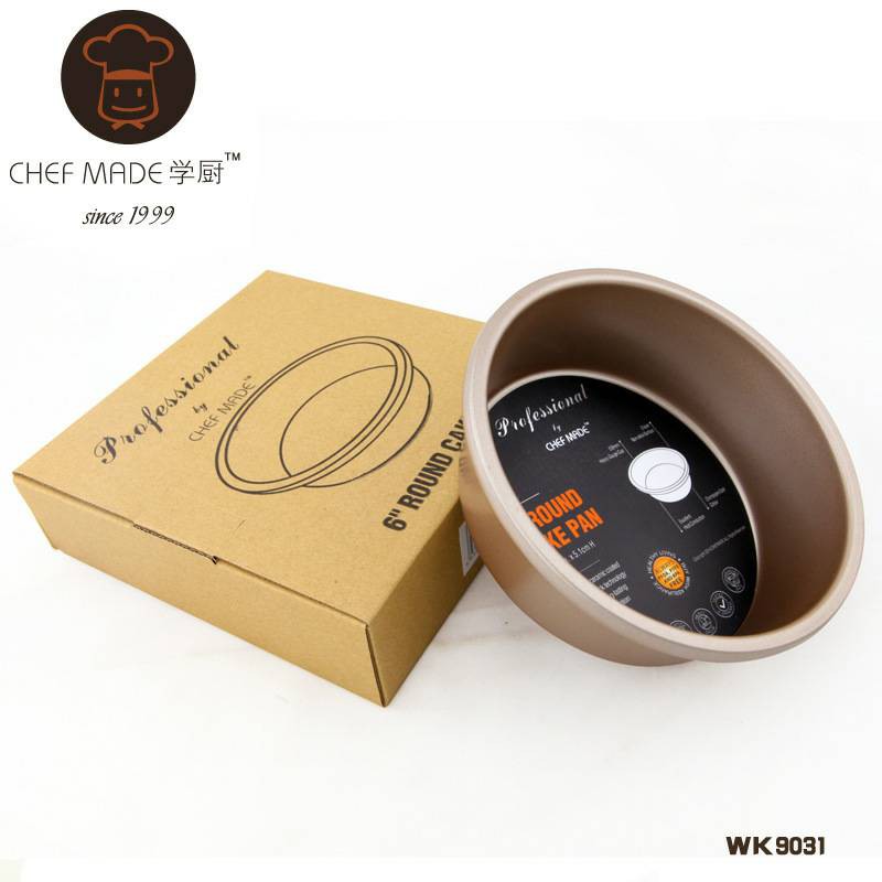 Chefmade 6&quot; round bake pan wk9031 / loyang bulat