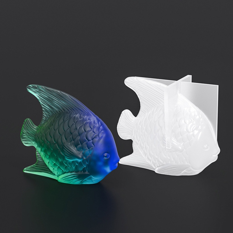 Siy Cetakan Resin Bentuk Ikan 3D Bahan Silikon Untuk Membuat Perhiasan DIY