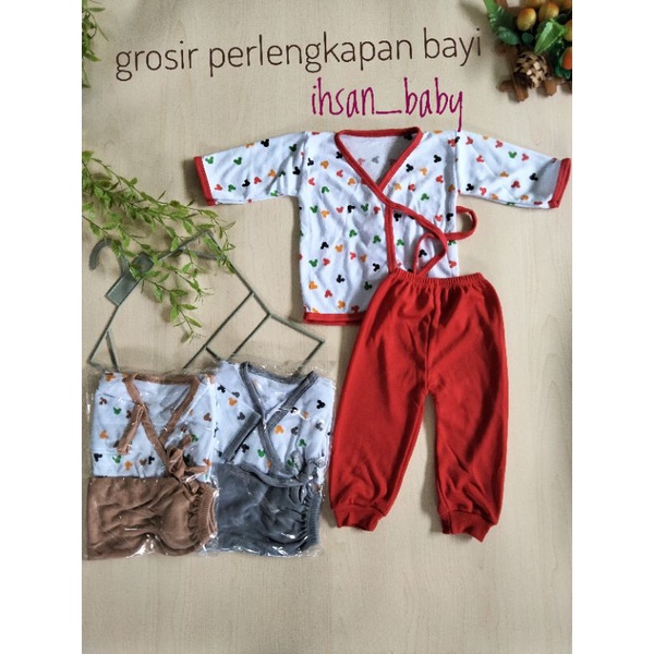 piyama kimono 1 setel baju bayi newborn jenis kimono