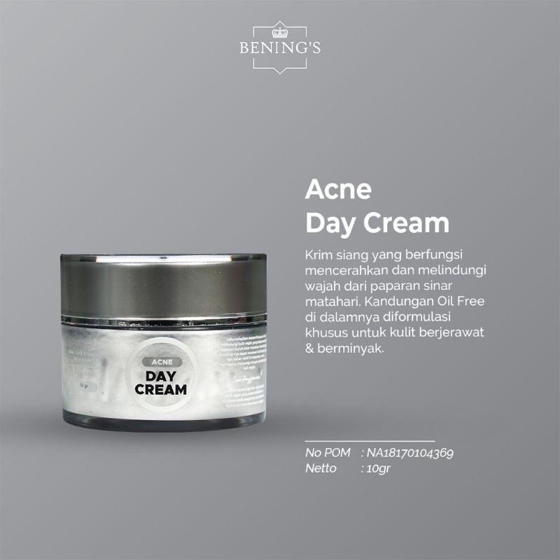 Acne Day Cream Benings Skincare by Dr Oky / Satuan / Eceran