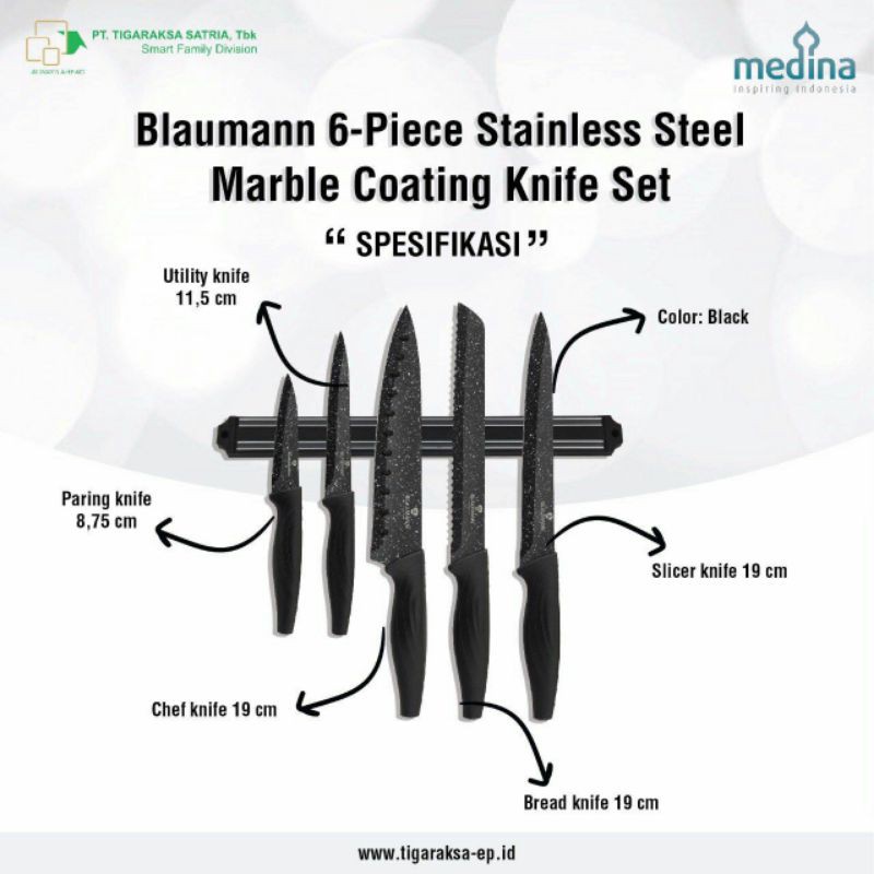 Blaumann Knife set Pisau dapur