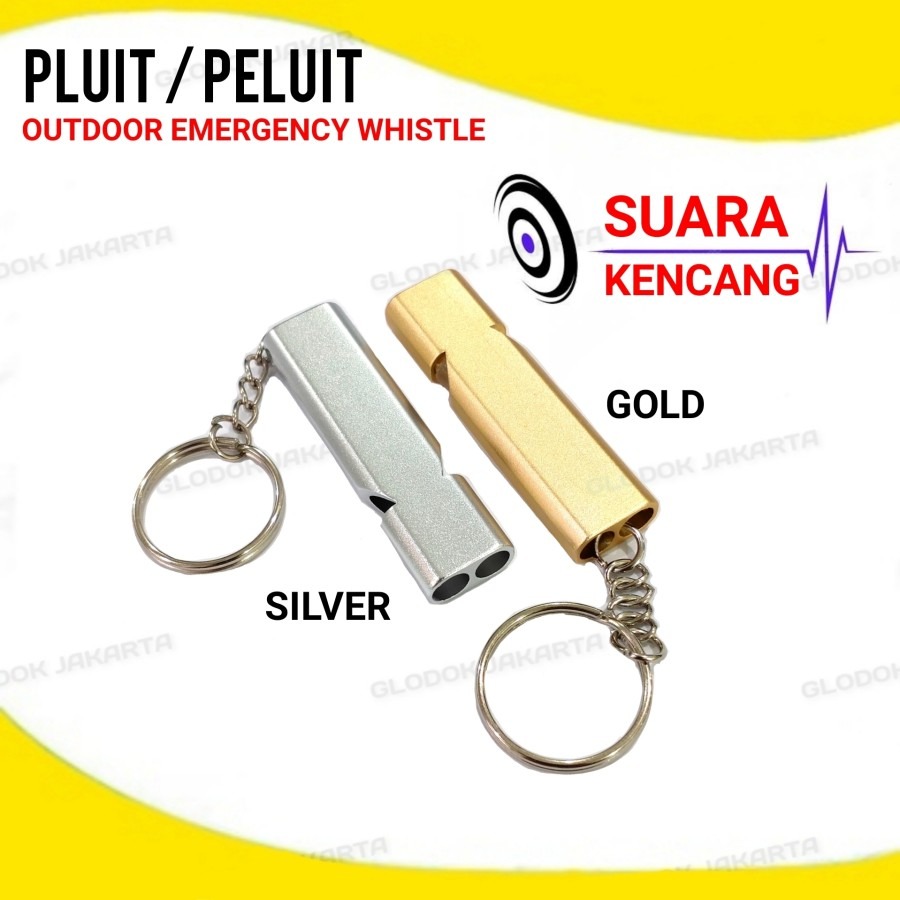 Gantungan Kunci Peluit Pluit Outdoor Emergency Whistle Keychain