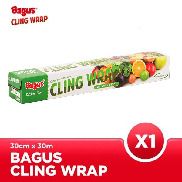 Bagus Cling Wrap Box 30 CM X 30 M Polyethylene Non-PVC W-21402