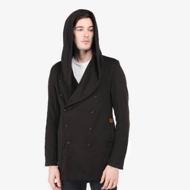 COAT PRIA PINOCHIO HOODIE - Long Mantel Jaket Winter Musim Dingin Fleece Tebal Korea Eropa Cowok