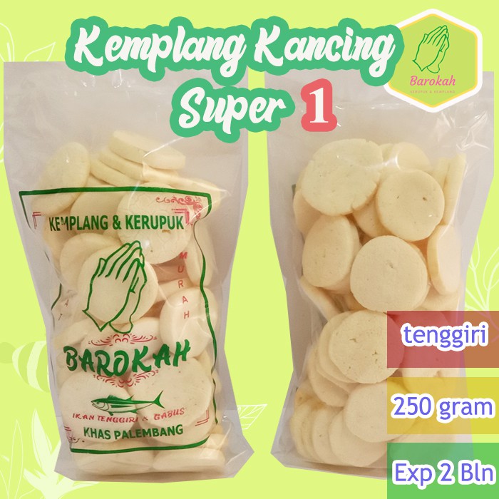 Jual Kemplang Bulat Sedang Kerupuk Kancing Ikan Tenggiri Asli 250 Gram