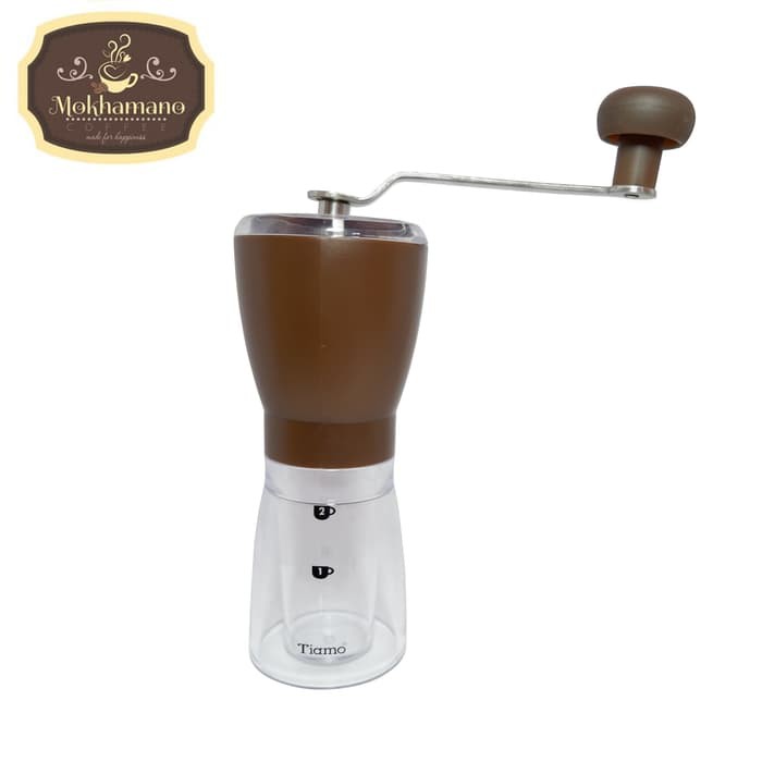 TIAMO Coffee Grinder Clear Ceramic Burr Penggiling Kopi HG6139BW