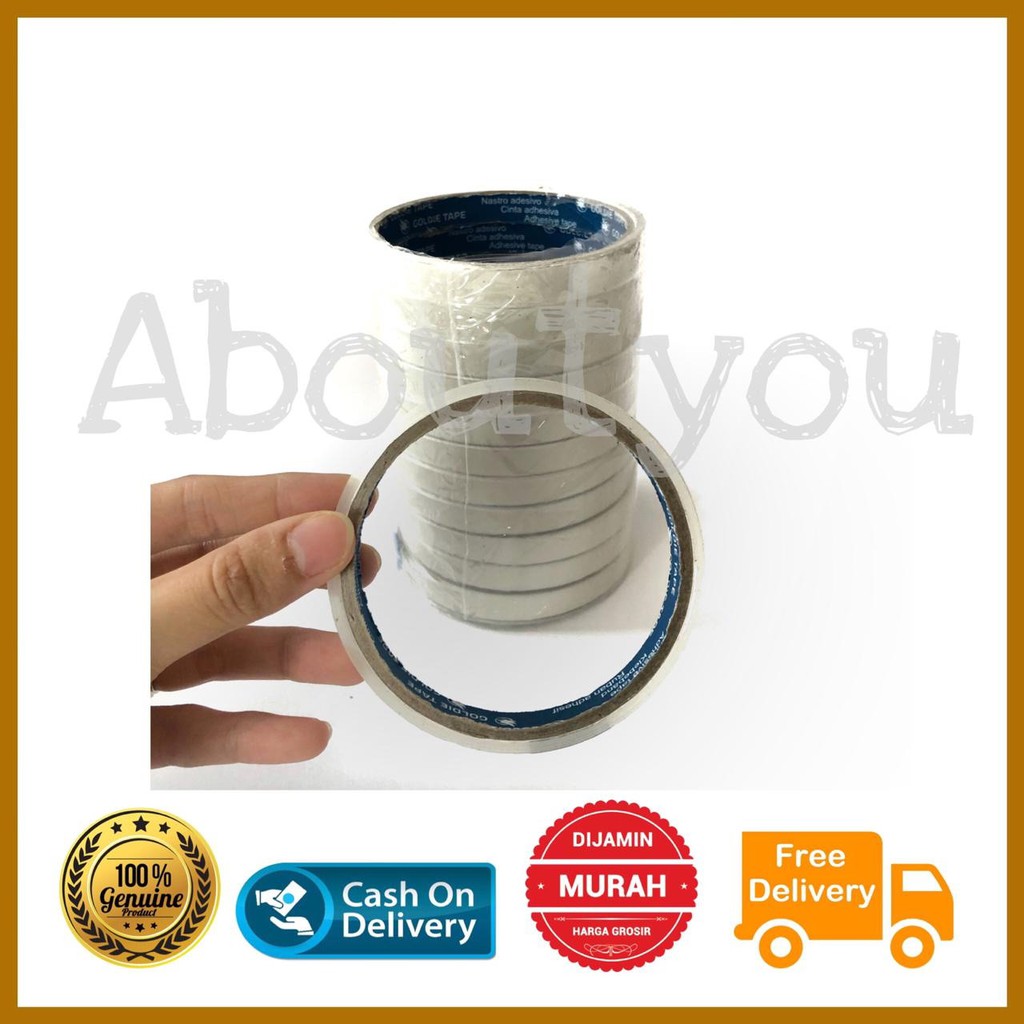 

SELOTIP / isolasi / lakban kecil EKONOMIS 11mm x 20m perekat bening murah tipis kuat solatip