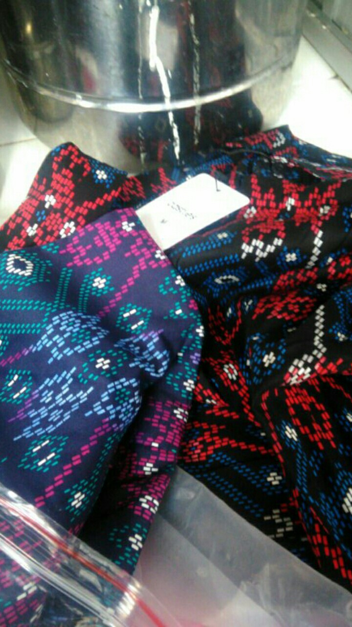 (bisa Seragaman) Biajo.shop Kemeja Batik Modern Pria Slim Fit Lengan Panjang Cotton Stretch Premium