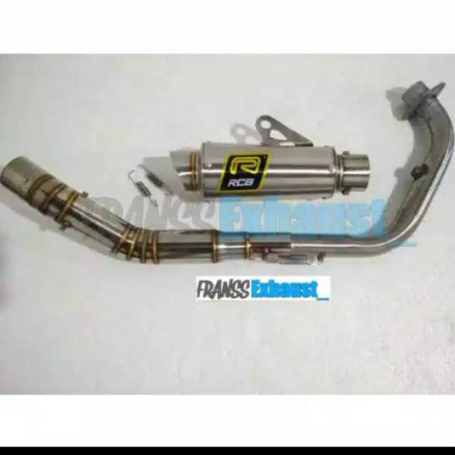 KNALPOT RACING RCB FULSET TINGGAL PASANG MOTOR FU SONIC VIXON MX CBR OLD CBR NEW VERZA MX KING THUND