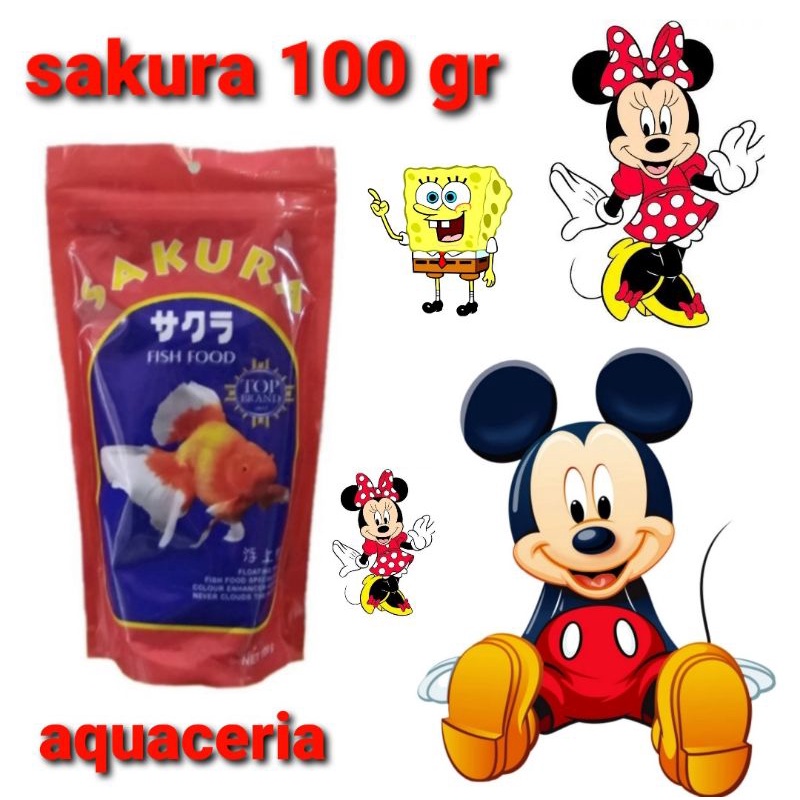 pakan pelet ikan mas koki sakura 100gr